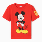 Футболка детская Mickey Микки Мауc, рост 98-104, красный - фото 9249155