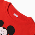 Футболка детская Mickey Микки Мауc, рост 98-104, красный - Фото 2