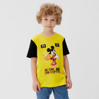 Футболка детская Mickey Микки Маус, рост 86-92, жёлтый - фото 3022542
