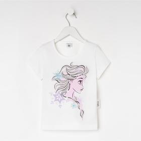 Футболка для девочки KAFTAN «Принцесса», белая, рост 122-128