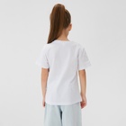 Футболка для девочки KAFTAN «Принцесса», белая, рост 122-128 - Фото 5