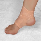 Силиконовый бандаж на голеностоп, с магнитами, 12.5×7 см, бежевый - Фото 3