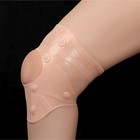 Силиконовый бандаж для коленного сустава, с магнитами, цвет бежевый - Фото 1