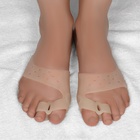 Бандаж на стопу, силиконовый, с корректором, с магнитами, 7.5×7 см, бежевый - Фото 2