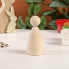 Заготовка для творчества Кукла № 4 "Кокеши", 8 х d4 см, голова d2,2 см - фото 22959956