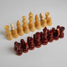 Шахматные фигуры турнирные, дерево, h-5.6 х 11.6 см, d-3.0 х 3.8 см - фото 3977264