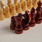 Шахматные фигуры турнирные, дерево, h-5.6 х 11.6 см, d-3.0 х 3.8 см - фото 3977265