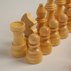 Шахматные фигуры турнирные, дерево, h-5.6 х 11.6 см, d-3.0 х 3.8 см - фото 4324523