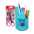 Набор настольный на вращающейся подставке 5 предметов, ErichKrause Mini Desk, Pastel Mint, пластиковый, мятный - Фото 1