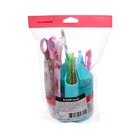 Набор настольный на вращающейся подставке 5 предметов, ErichKrause Mini Desk, Pastel Mint, пластиковый, мятный - Фото 7