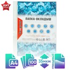 Файл - вкладыш Calligrata, А4, 35 мкм, глянцевый, вертикальный, 100 штук - Фото 1