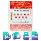 Файл-вкладыш А4, 60 мкм, Calligrata, плотные, глянцевый, вертикальный, 50 штук - Фото 1