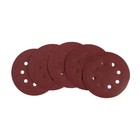 Круг абразивный шлифовальный под «липучку» ТУНДРА, перфорированный, 150 мм, Р60, 5 шт. - Фото 5