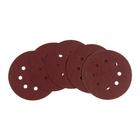 Круг абразивный шлифовальный под «липучку» ТУНДРА, перфорированный, 150 мм, Р100, 5 шт. - Фото 5