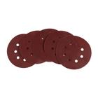 Круг абразивный шлифовальный под «липучку» ТУНДРА, перфорированный, 150 мм, Р180, 5 шт. - Фото 4