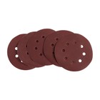 Круг абразивный шлифовальный под «липучку» ТУНДРА, перфорированный, 150 мм, Р240, 5 шт. - Фото 5