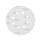Круг абразивный шлифовальный под «липучку» ТУНДРА, перфорированный, 150 мм, Р240, 5 шт. - Фото 7