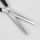 Ножницы парикмахерские с упором, в чехле, лезвие — 7 см, цвет чёрный/серебристый - Фото 4