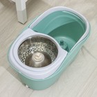 Швабра с отжимом и ведро с металлической центрифугой, 14,4 л, запасная насадка из микрофибры, цвет МИКС - Фото 3