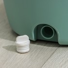 Швабра с отжимом и ведро с металлической центрифугой, 14,4 л, запасная насадка из микрофибры, цвет МИКС - Фото 6