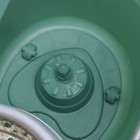 Швабра с отжимом и ведро с металлической центрифугой, 14,4 л, запасная насадка из микрофибры, цвет МИКС - Фото 8