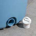 Швабра с отжимом и ведро Доляна: ведро с отсеками 10 л, 24×38 см, швабра плоская 32×12×120 см, насадка с карманами с двух сторон - Фото 9