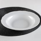 Тарелка глубокая Добрушский завод «Бельё», d=22 см, 350 мл, фарфор, белая - Фото 1