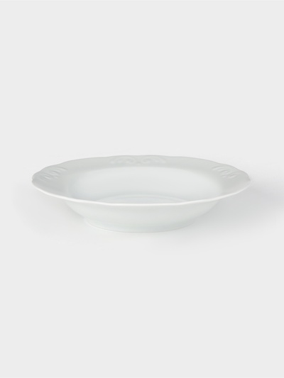 Тарелка глубокая Добрушский завод «Бельё», d=22 см, 350 мл, фарфор, белая