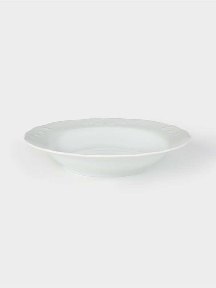 Тарелка глубокая Добрушский завод «Бельё», d=22 см, 350 мл, фарфор, белая - Фото 1