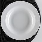 Тарелка глубокая Добрушский завод «Бельё», d=22 см, 350 мл, фарфор, белая - Фото 2