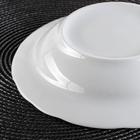 Тарелка глубокая Добрушский завод «Бельё», d=22 см, 350 мл, фарфор, белая - Фото 3