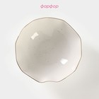 Салатник Доляна «Млечный путь», 700 мл, d=17.5 см, фарфор, белый в крапинку - Фото 2