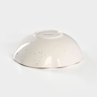 Салатник фарфоровый Доляна «Млечный путь», 700 мл, d=17,5 см, цвет белый в крапинку - Фото 3