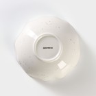 Салатник фарфоровый Доляна «Млечный путь», 700 мл, d=17,5 см, цвет белый в крапинку - Фото 4
