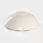 Салатник Доляна «Млечный путь», 1.4 л, d=22 см, фарфор, белый в крапинку - Фото 3