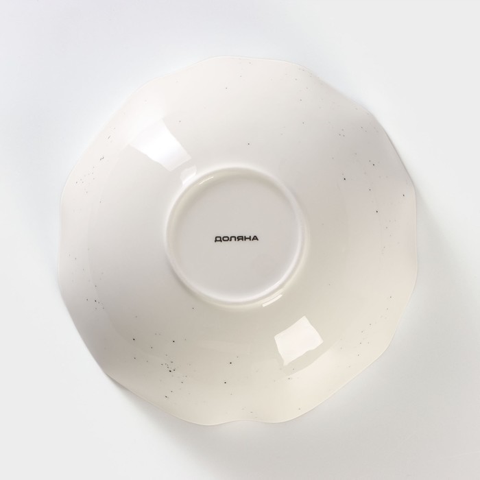 Салатник фарфоровый Доляна «Млечный путь», 1,4 л, d=22 см, цвет белый в крапинку - фото 1908688128