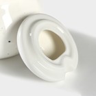 Сахарница с ложкой Доляна «Млечный путь», 330 мл, фарфор, белая в крапинку - Фото 3