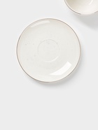 Чайная пара Доляна «Млечный путь», 2 предмета: чашка 220 мл, блюдце d=13.5 см, фарфор, белая в крапинку - Фото 3