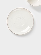 Чайная пара Доляна «Млечный путь», 2 предмета: чашка 220 мл, блюдце d=13.5 см, фарфор, белая в крапинку - Фото 3