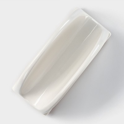 Салфетница BellaTenero, 14.5×6.5×8 см, на бамбуковой подставке, фарфор, белая