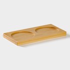 Набор для специй BellaTenero «Эстет. Грани», солонка, перечница 100 мл, на бамбуковой подставке, фарфор, белый - Фото 8