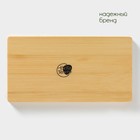 Набор для специй BellaTenero «Эстет. Грани», солонка, перечница 100 мл, на бамбуковой подставке, фарфор, белый - Фото 9