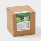 Банка для хранения сыпучих продуктов BellaTenero «Листья», 300 мл, d=8,5 см, с бамбуковой крышкой, фарфоровая, цвет белый - Фото 7