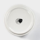 Банка для хранения сыпучих продуктов BellaTenero «Листья», 330 мл, d=10 см, с бамбуковой крышкой, фарфоровая, цвет белый - Фото 5