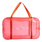 Сумка в роддом, размер 30х50х25 см, цветной ПВХ, цвет прозрачный/оранжевый, Mum&Baby - фото 24607280