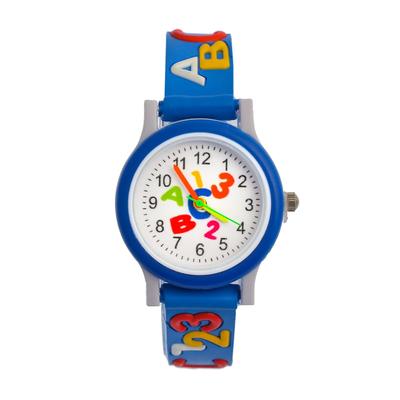 Часы наручные детские "Цифры и буквы", d-3 см, ремешок 20 см