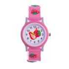 Часы наручные детские «Земляника», кварцевые, d=3 см, ремешок l-20 см - Фото 1