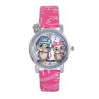 Часы наручные детские «Совушки», кварцевые, d=3 см, ремешок l-21 см - Фото 1