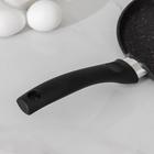 Сковорода блинная Granit Ultra, d=24 см, пластиковая ручка, антипригарное покрытие, цвет чёрный - фото 9261458
