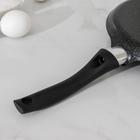 Сковорода блинная Granit Ultra, d=24 см, пластиковая ручка, антипригарное покрытие, цвет чёрный - фото 4324690